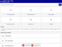 Tablet Screenshot of lakshmisigntech.com